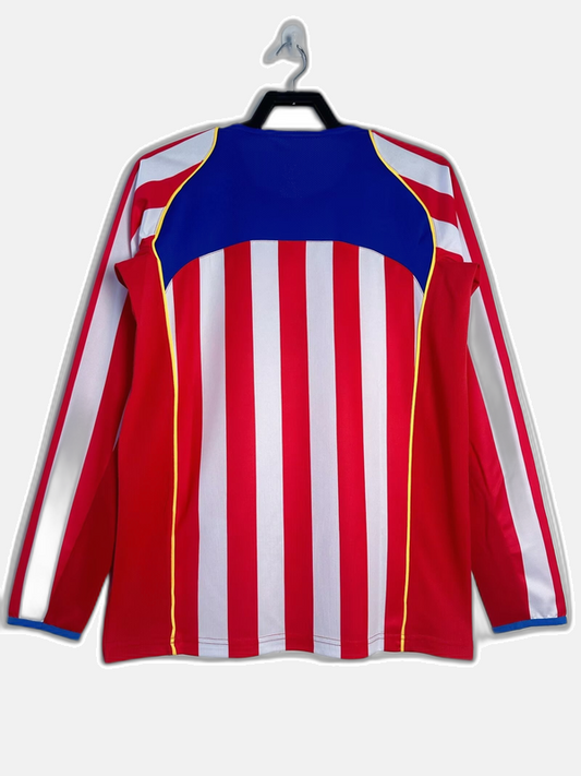 Atlético Madrid 2004/05 Home Jersey - Long Sleeve Retro Version