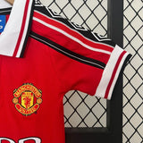 Manchester United 1999/00 Home Kids Kit Jersey - Retrﾃｴ