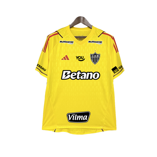Atlético Mineiro 2024/25 Goalkeeper Jersey - Yellow - Fan Version - All Sponsors