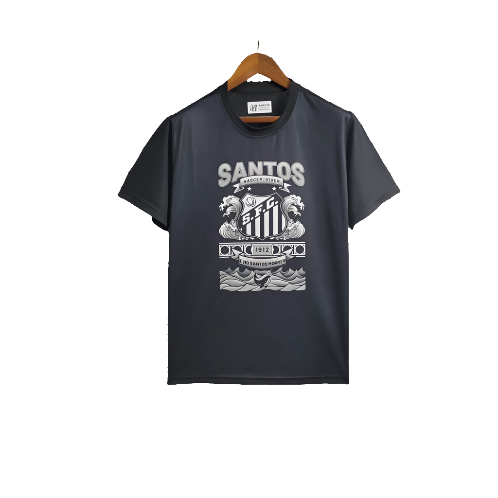 Santos 2025/26 Casual Edition Jersey - Black - Fan Version