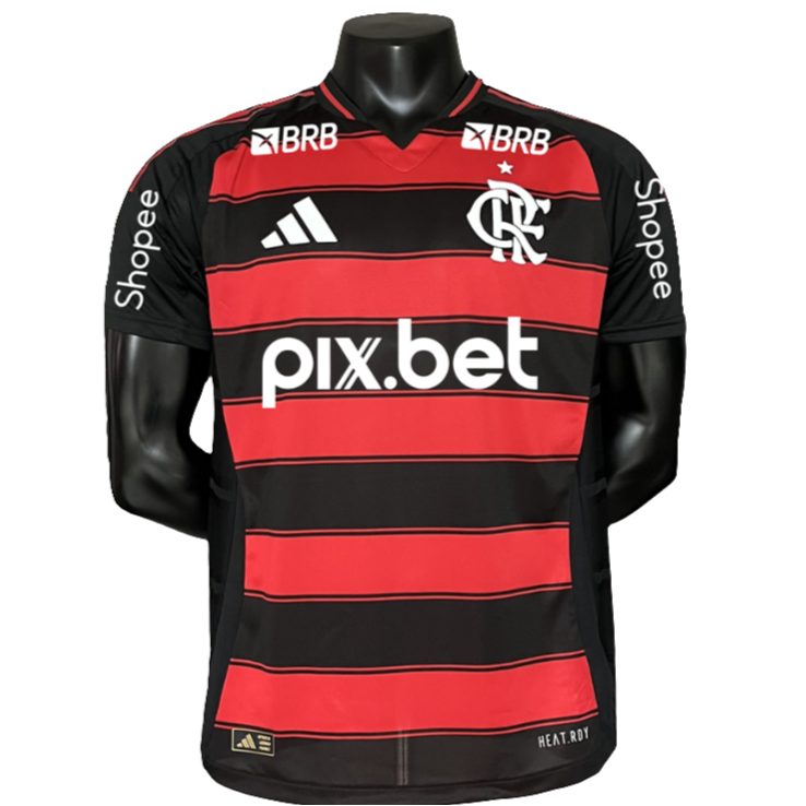 Flamengo 2025/26 Home Jersey - Player Version - All Sponsors