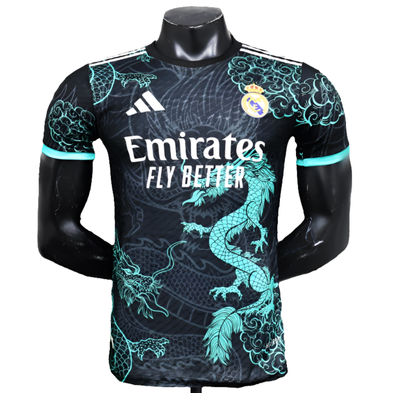 Real Madrid 2025/26 Special Edition Jersey - Black and Light Blue - Player Version