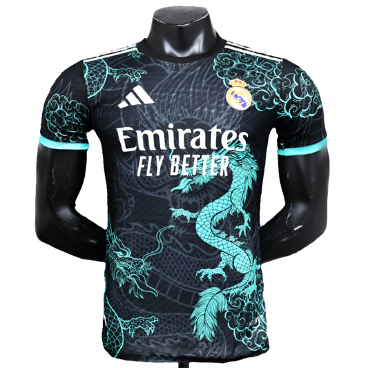 Real Madrid 2025/26 Special Edition Jersey - Black and Light Blue - Player Version