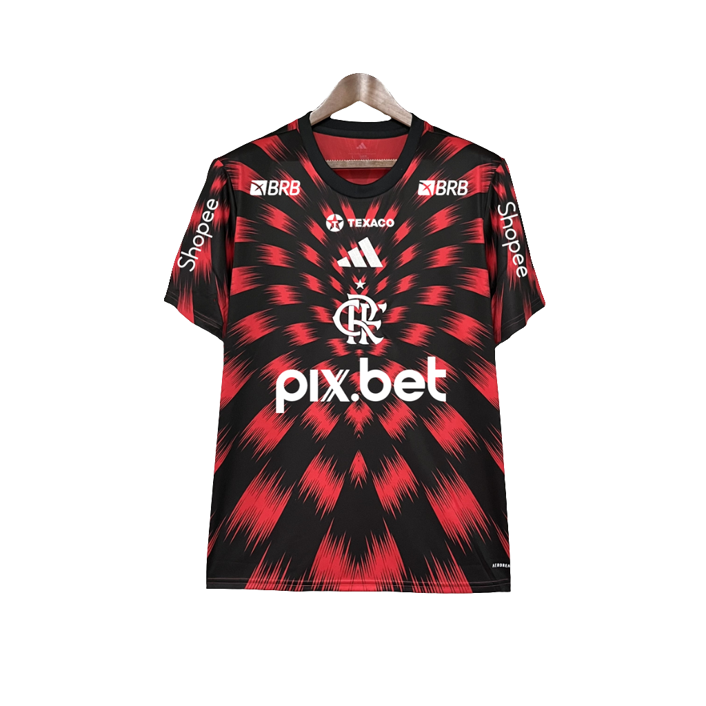 Flamengo 2025/26 Pre-Match Jersey - Fan Version - All Sponsors
