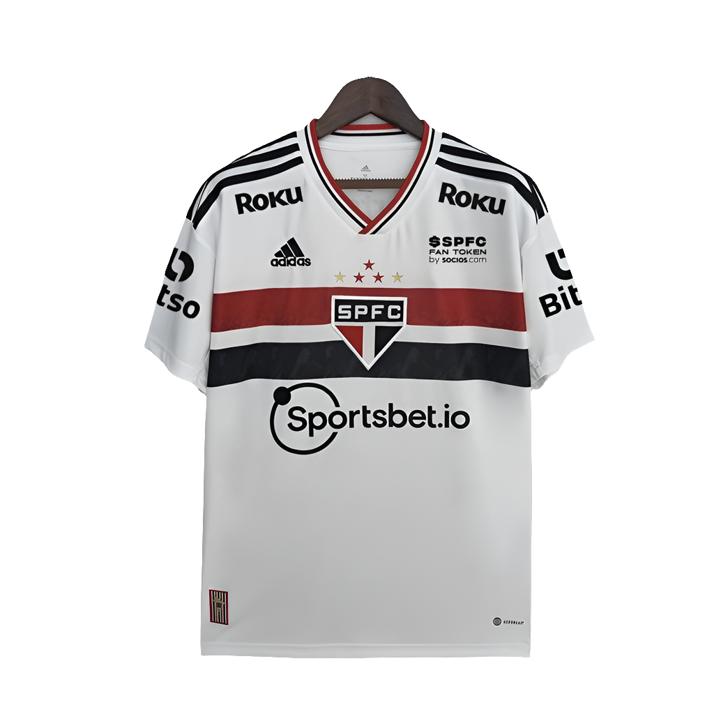 São Paulo 2022/23 Home Jersey - Fan Version - All Sponsors
