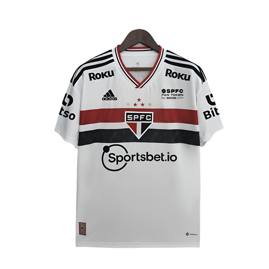 São Paulo 2022/23 Home Jersey - Fan Version - All Sponsors