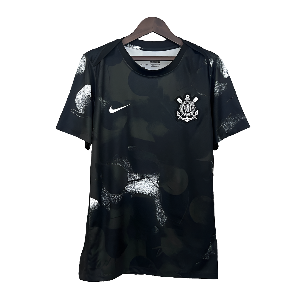 Corinthians 2025/26 Training Jersey - Black - Fan Version