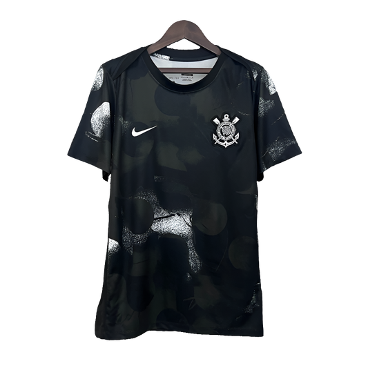 Corinthians 2025/26 Training Jersey - Black - Fan Version