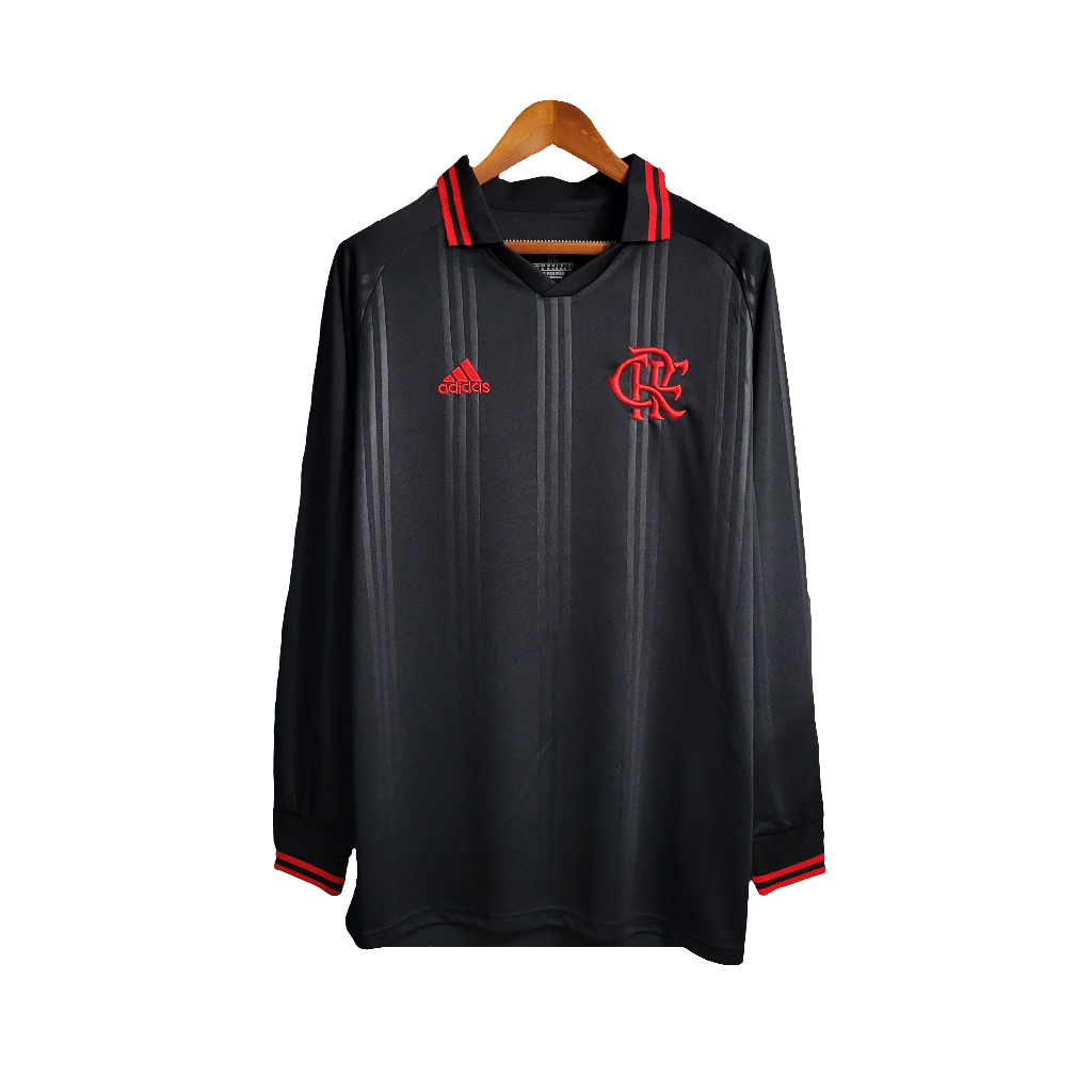Flamengo 2019/20 Special Edition Jersey - Black - Long Sleeve Retro Version