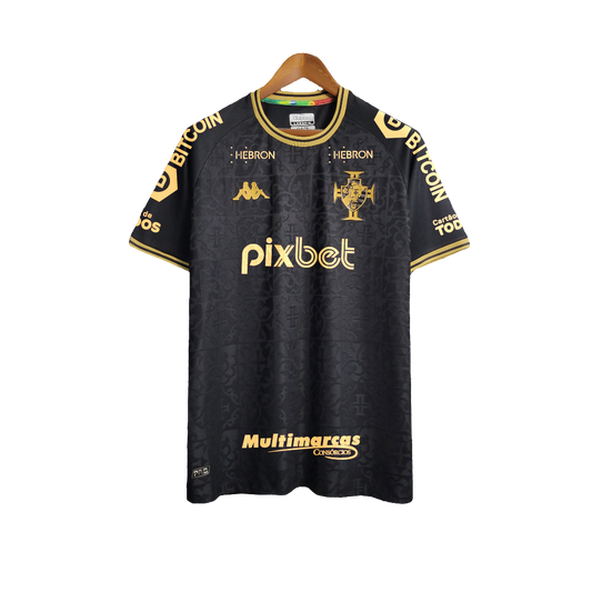 Vasco 2022/23 Goalkeeper Jersey - Black - Fan Version - All Sponsors