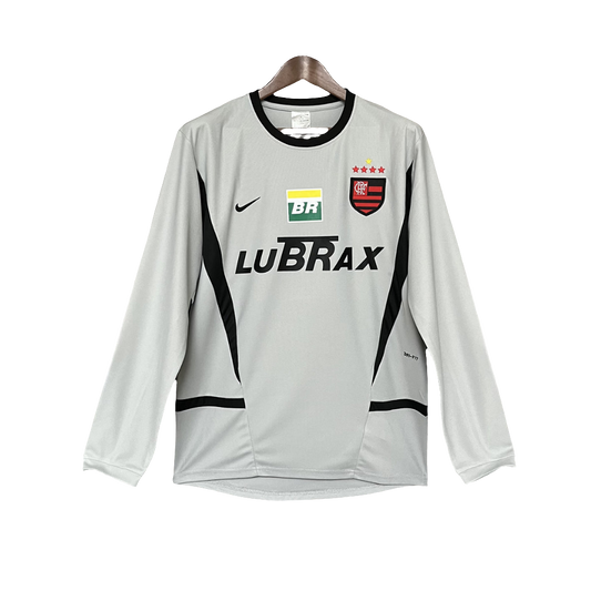 Flamengo 2002/03 Goalkeeper Jersey - Grey - Long Sleeve Retro Version