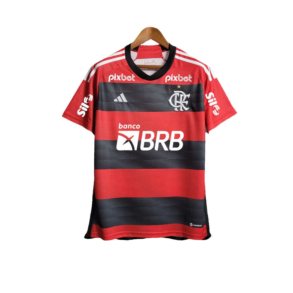 Flamengo 2023/24 Home Jersey - Fan Version - All Sponsors