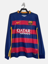 Barcelona 2015/16 Home Jersey - Long Sleeve Retro Version
