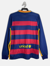 Barcelona 2015/16 Home Jersey - Long Sleeve Retro Version
