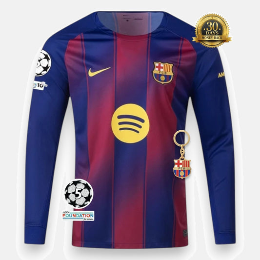 Barcelona 2025/26 Home Jersey - Long Sleeve