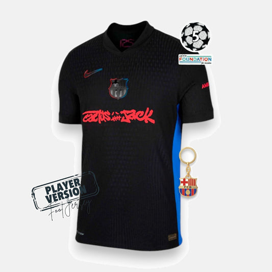 Barcelona Away Jersey - Player Version X Travis Scott