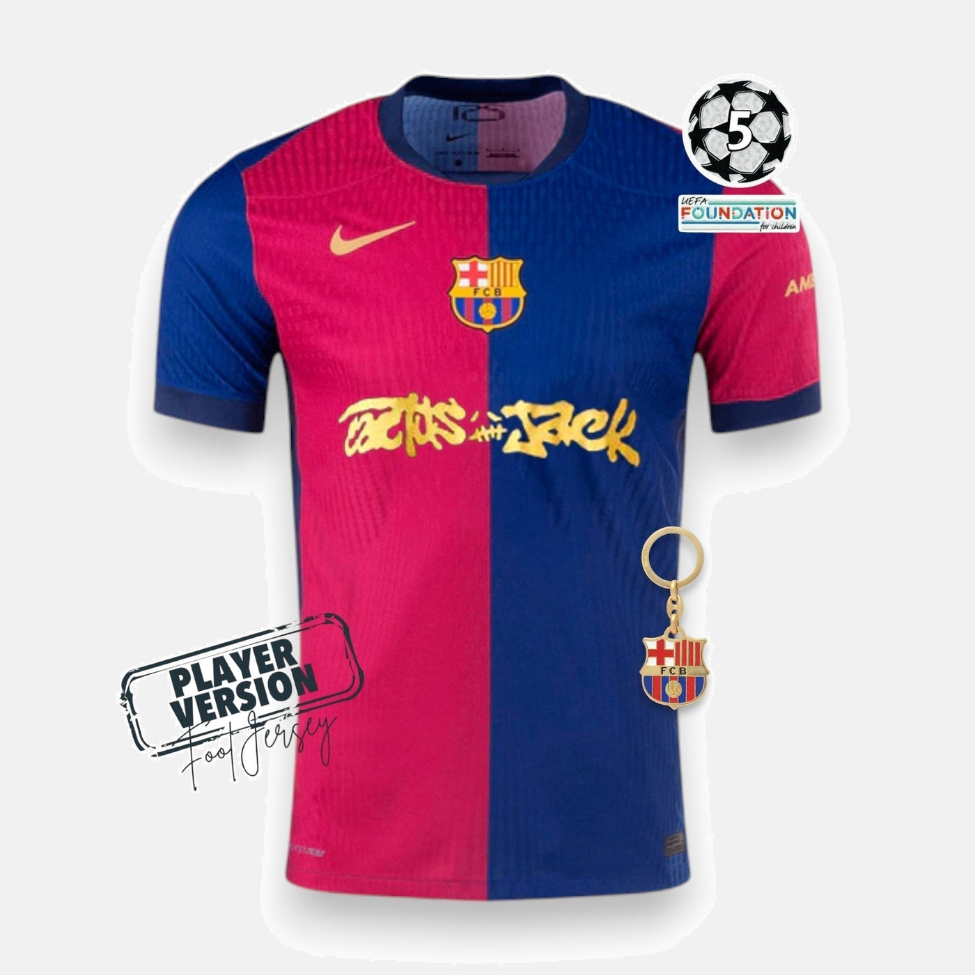 Barcelona Home Jersey - Player Version X Travis Scott
