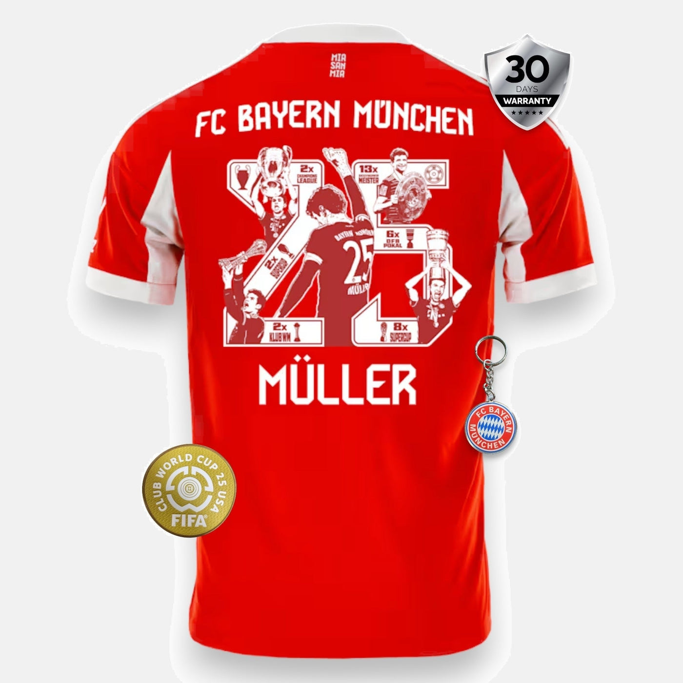 Bayern Munich 2025/26 Home Jersey - Müller Special Edition