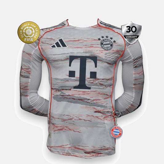 Bayern Munich 2025/26 Away Jersey - Player Version- Long Sleeve