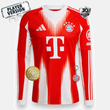Bayern Munich 2025/26 Home Jersey - Player Version - Long Sleeve