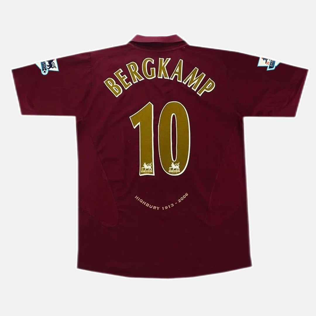 Arsenal 2005/06 Home Retro Jersey - Bergkamp #10