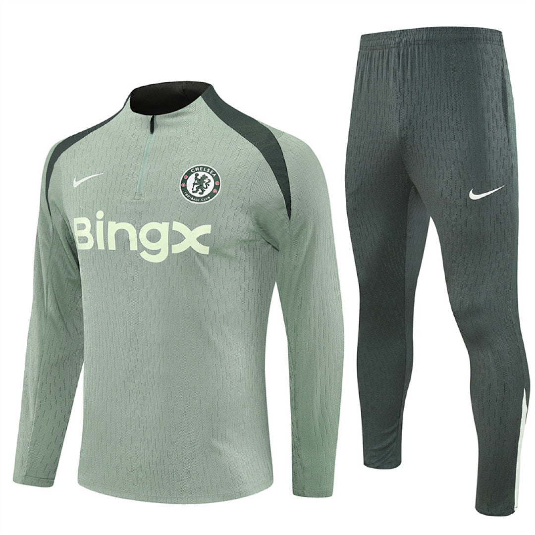Chelsea Pre-Match Green Tracksuit 2025/26