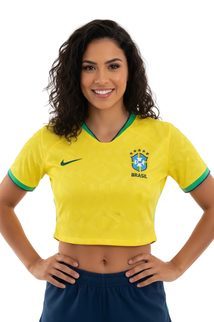 Brazil World Cup 2026 Cropped - Women's