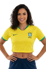 Brazil World Cup 2026 Cropped - Women's