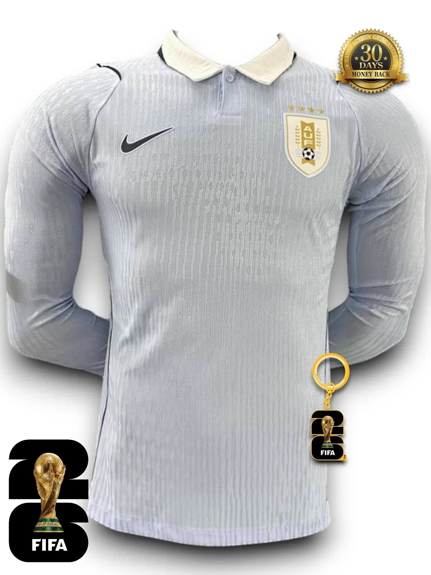 Camiseta de Uruguay Mundial 2026 - Manga Larga