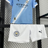 Manchester City 2025/26 Home Kids Kit Jersey