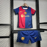 Barcelona 2024/25 Home Kids Kit Jersey