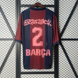 Travis Scott x FC Barcelona Retro 2000/01 Home Skeleton Jersey