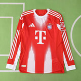 Bayern Munich 2025/26 Home Jersey - Player Version - Long Sleeve