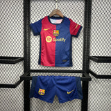 Barcelona 2024/25 Home Kids Kit Jersey