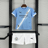Manchester City 2025/26 Home Kids Kit Jersey