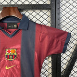 Kids Travis Scott x FC Barcelona Retro Kit 2000/01 Home Skeleton Jersey