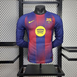 Barcelona 2025/26 Home Jersey - Player Version - Long Sleeve