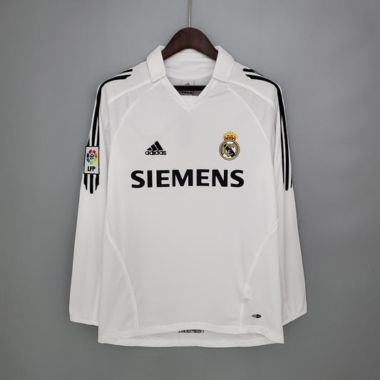 Real Madrid 2005/06 Home Retro Jersey - Long Sleeve