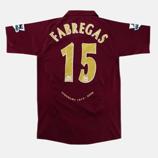 Arsenal 2005/06 Home Retro Jersey - Cesc Fabregas #15