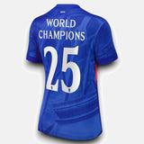 Chelsea 2025/26 Home with World Champions 25 printing Jersey - Women's