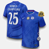 Chelsea 2025/26 Home Jersey with World Champions 25 printing