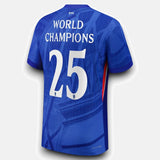 Chelsea 2025/26 Home Jersey with World Champions 25 printing