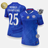 Chelsea 2025/26 Home Jersey - Women's - with World Champions 25 printing