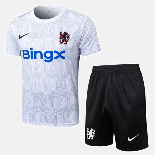 Chelsea Kit Pre-Match Jersey + Shorts 2025/26
