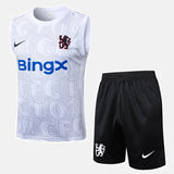 Chelsea Kit Pre-Match Jersey + Shorts - Sleeveless 2025/26