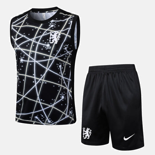 Chelsea Kit Pre-Match World Cup Jersey + Shorts - Sleeveless 2025/26