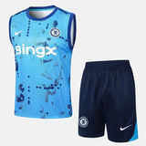 Chelsea Kit Training IV Jersey + Shorts - Sleeveless