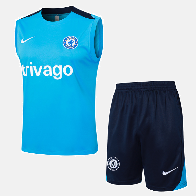 Chelsea Kit Training Jersey + Shorts - Sleeveless