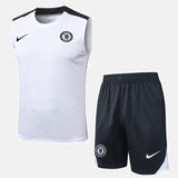 Chelsea Kit White Jersey + Shorts - Sleeveless 2025/26