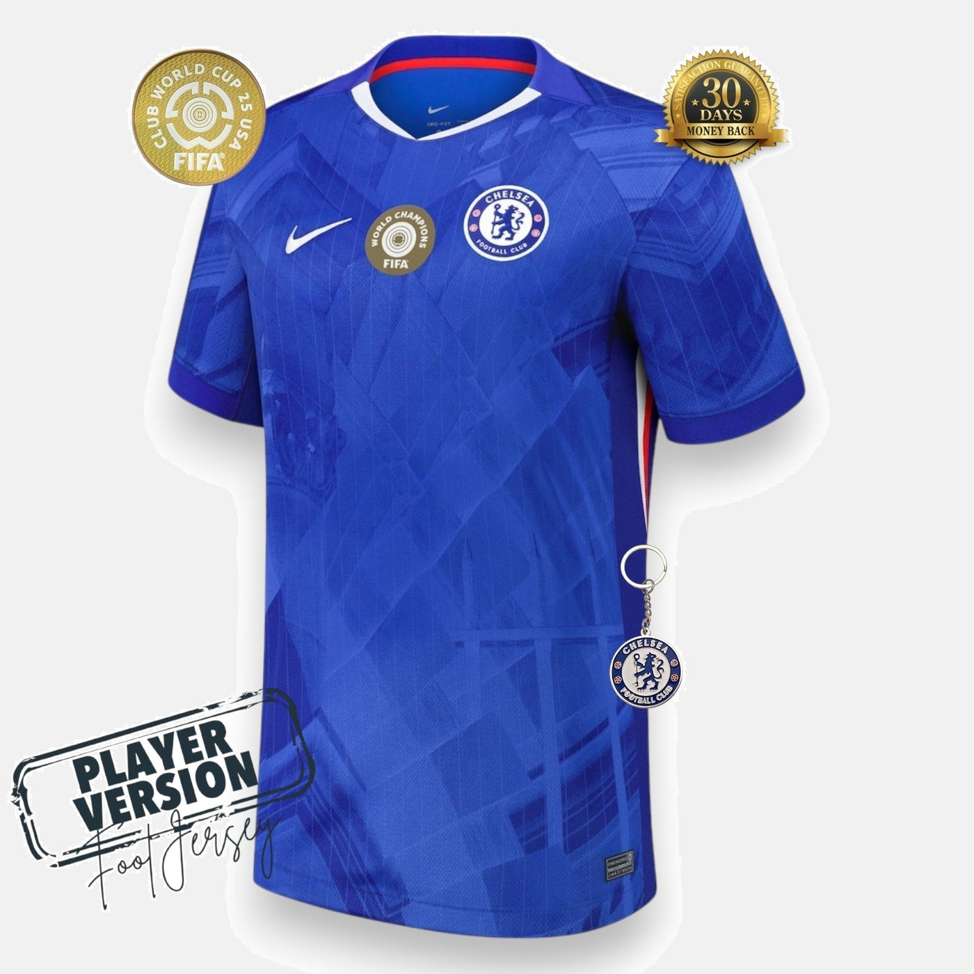 Chelsea Player 2025/26 Home Jersey with World Champions - Patch